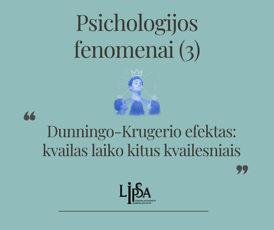 Dunningo-Krugerio efektas: kvailas laiko kitus kvailesniais